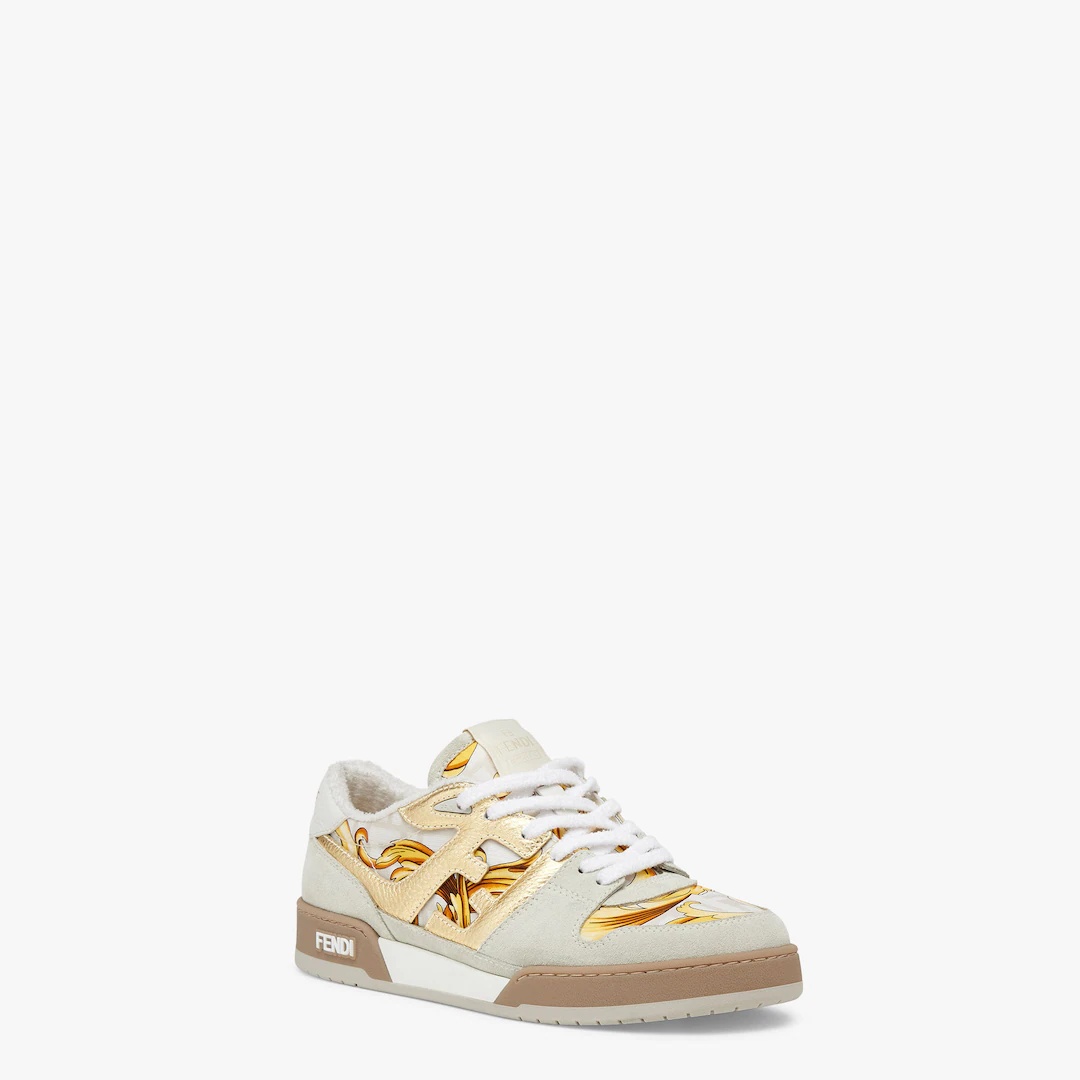 Fendace Beige suede  low-tops - 2