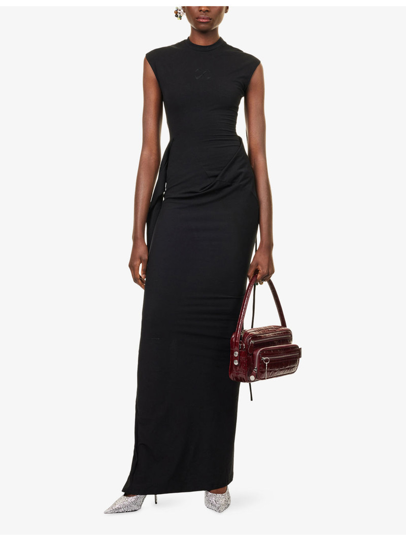 OTTOLINGER Sleevy Cut-Out Stretch-Cotton Maxi Dress outlook