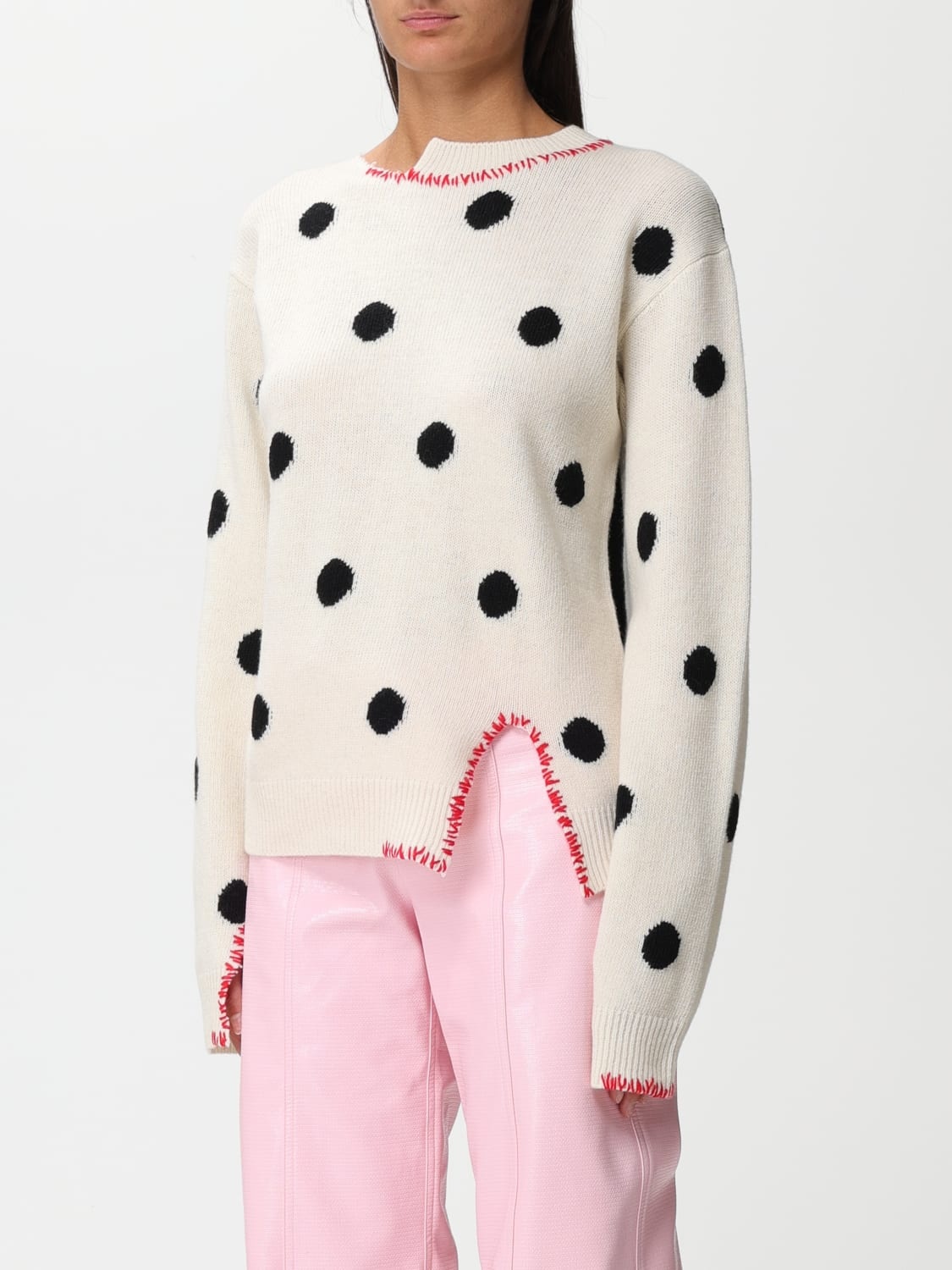 Marni sweater in wool with inlaid polka dots - 4