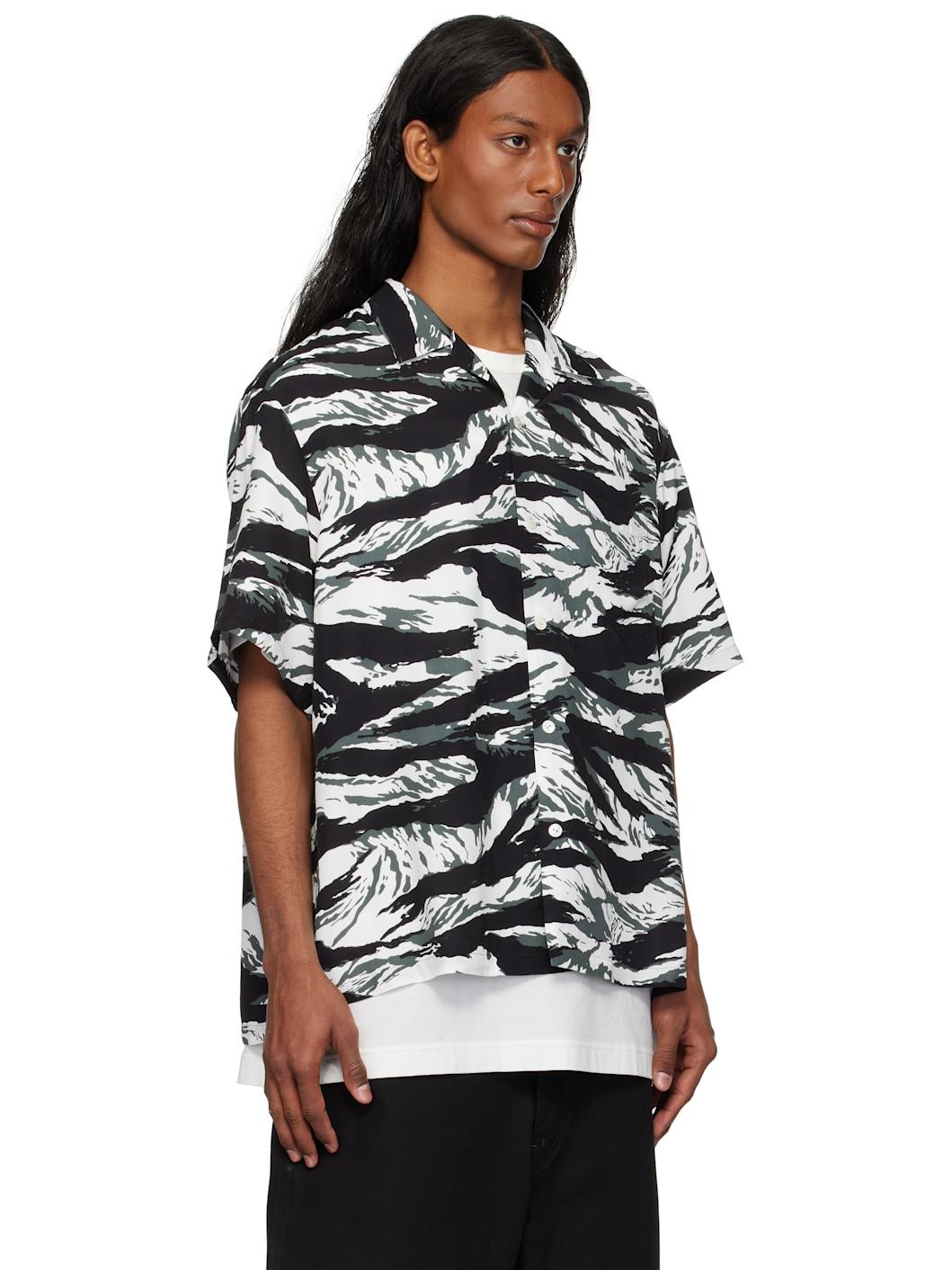 Black & White Tiger Camouflage T-shirt - 2