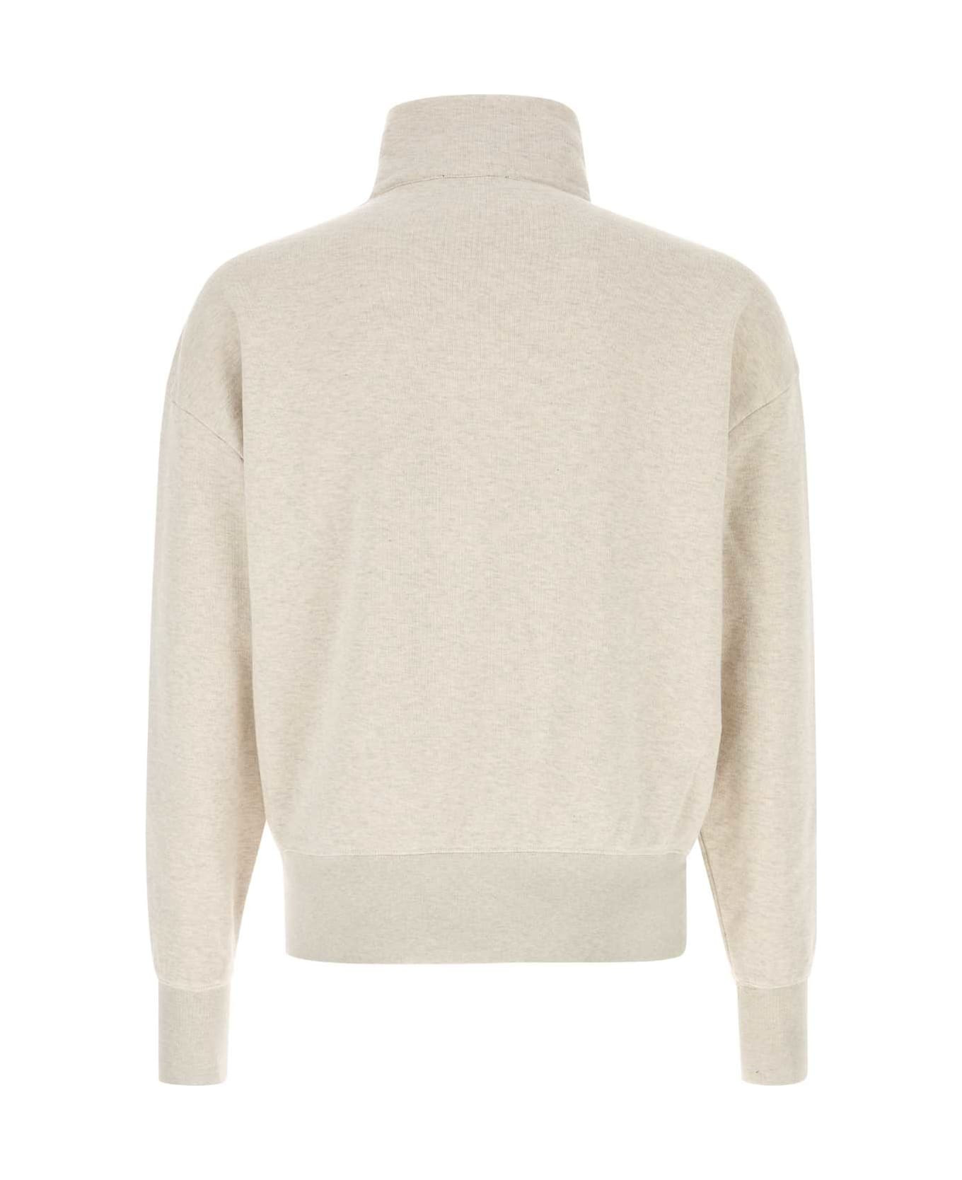 Melange Sand Cotton Sweatshirt - 2