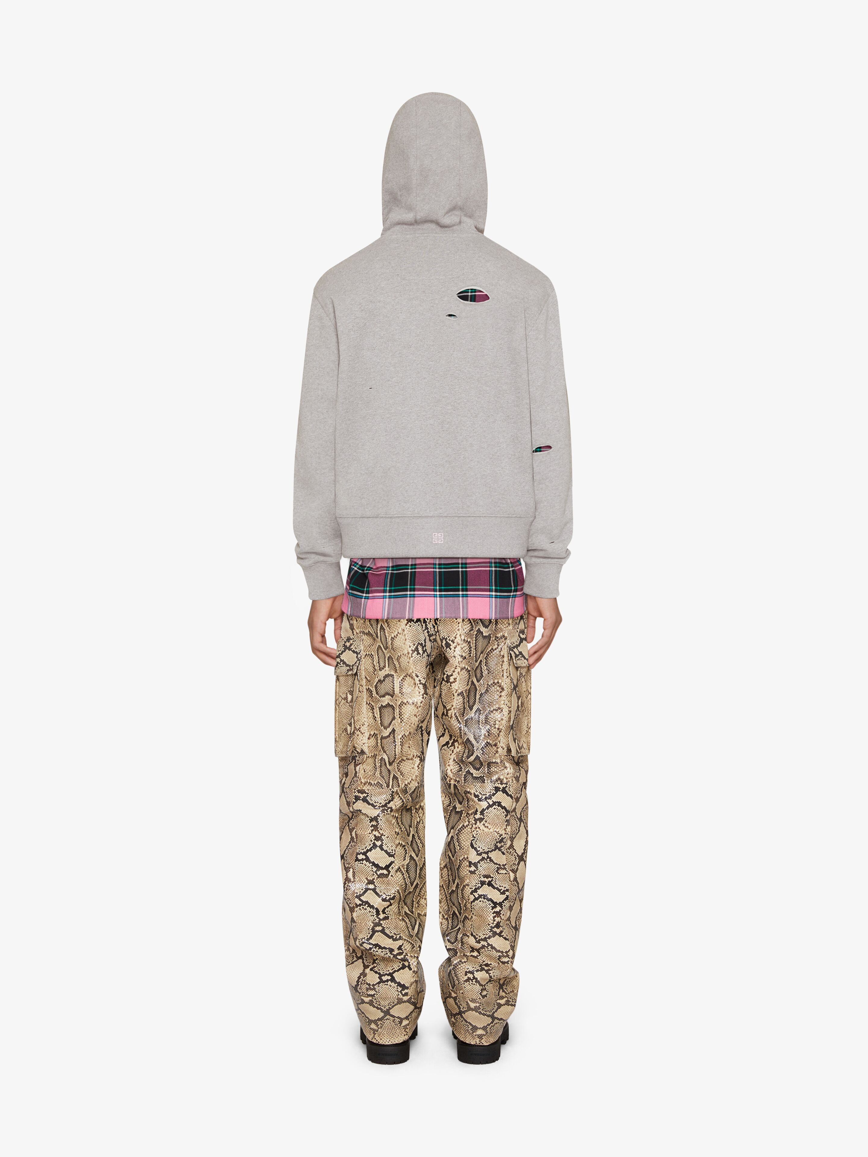 CUT & SEWN HOODIE IN FLEECE - 4