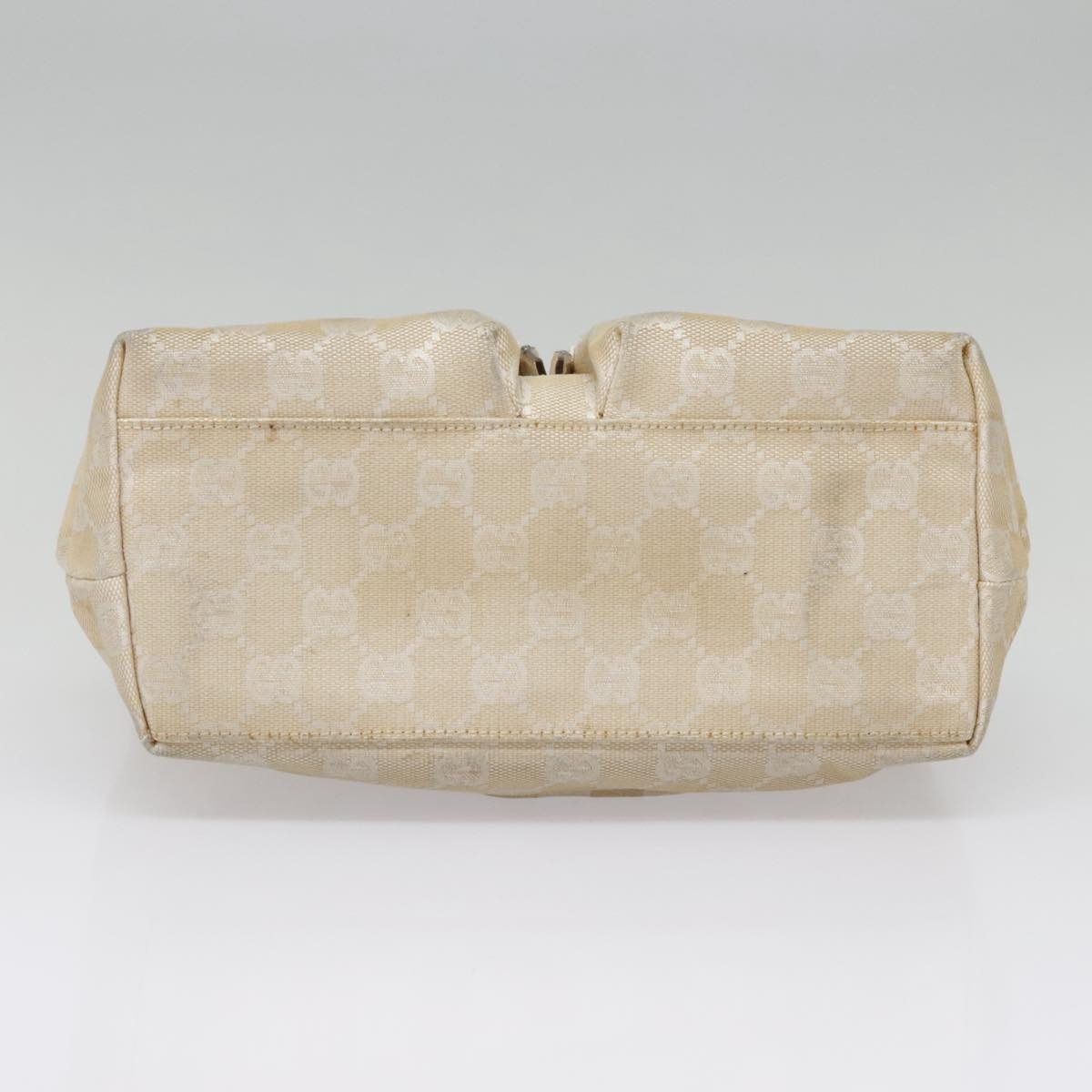 GUCCI GG Canvas Hand Bag Beige Silver 002 002 - 12