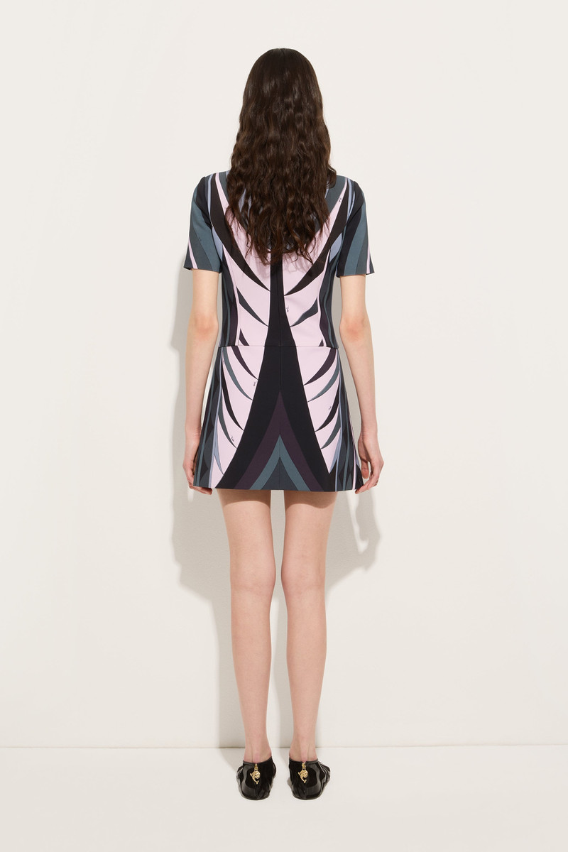 VOLUTE PRINT FLARED DRESS 4