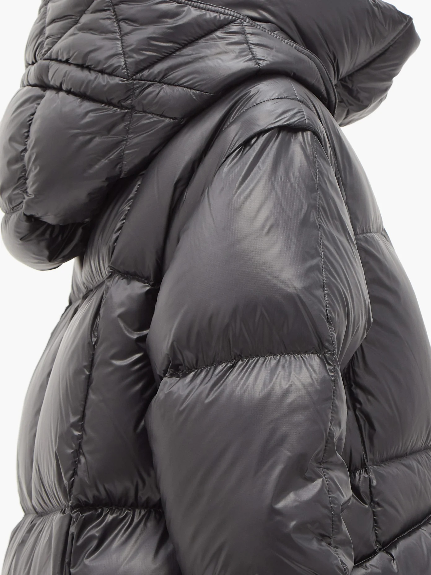 Entreves quilted down hooded jacket - 3