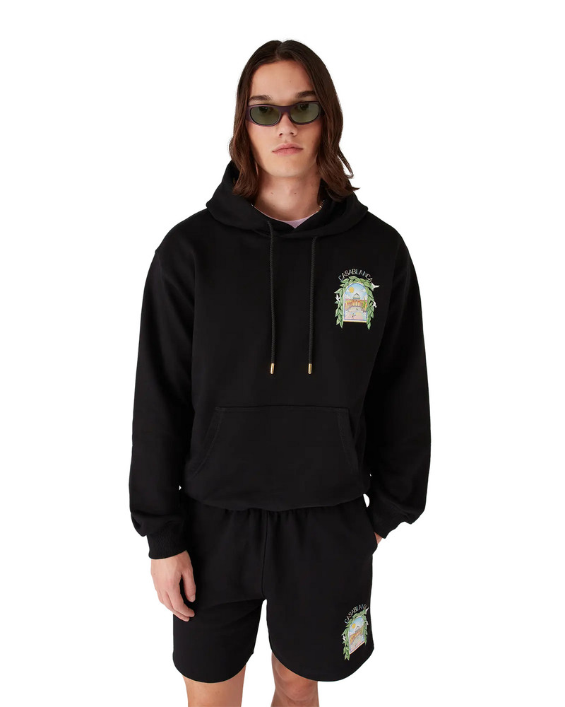 Black L'Arche Hooded Sweatshirt 4