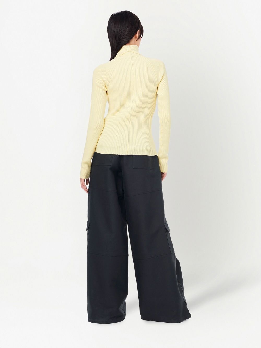 ribbed turtleneck jumper - 4