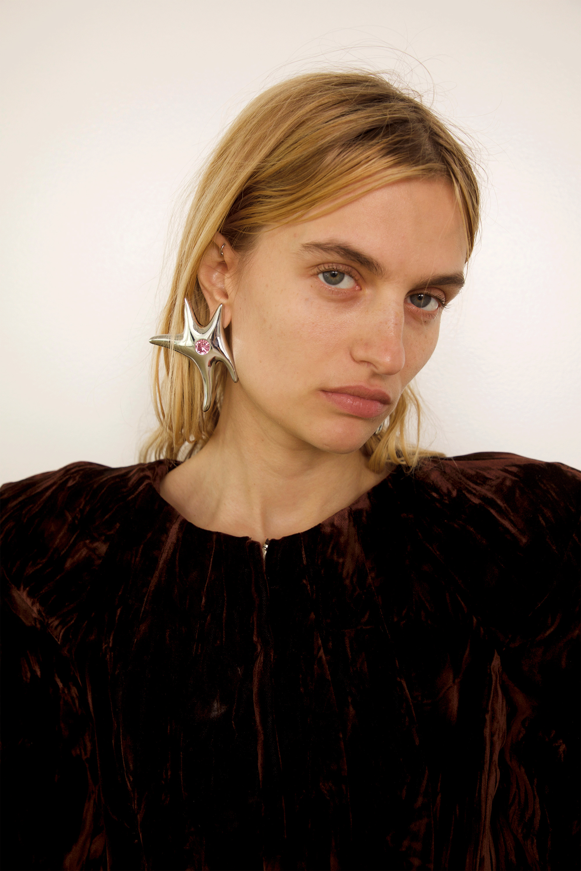 SOFT PINK CELESTE EARRING - 2