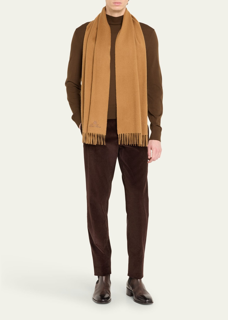 Loro Piana Men's Grande Unita Cashmere Scarf outlook