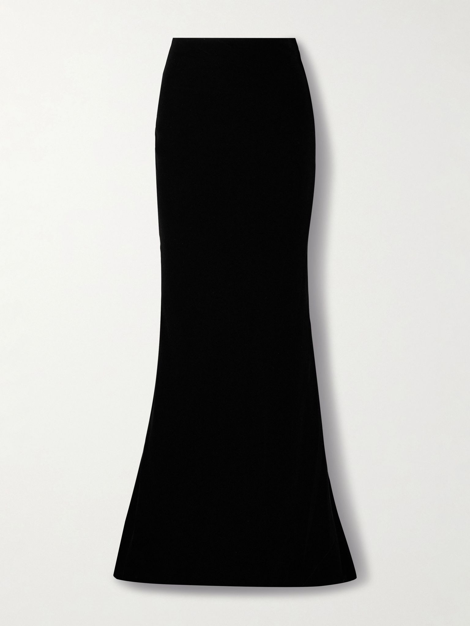Velvet maxi skirt Black - 1