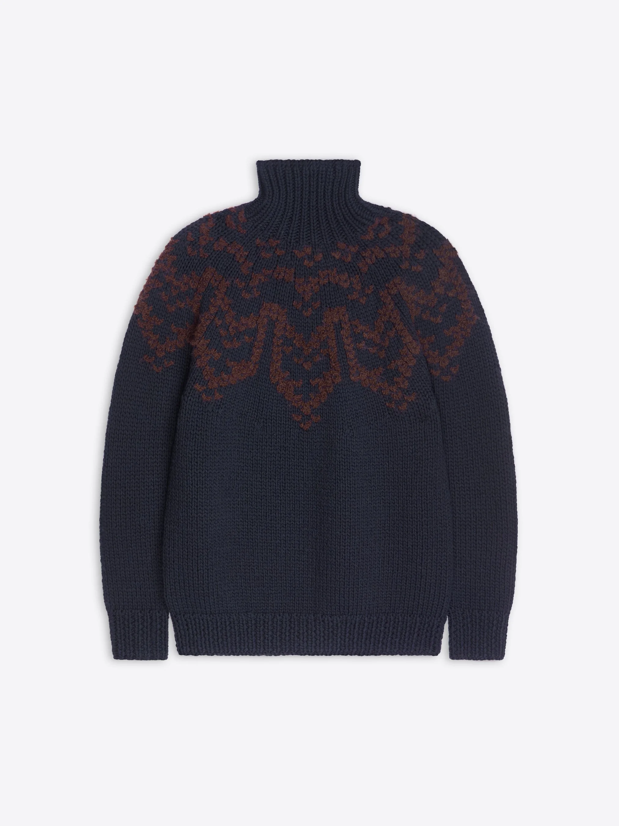 INTARSIA WOOL SWEATER - 1