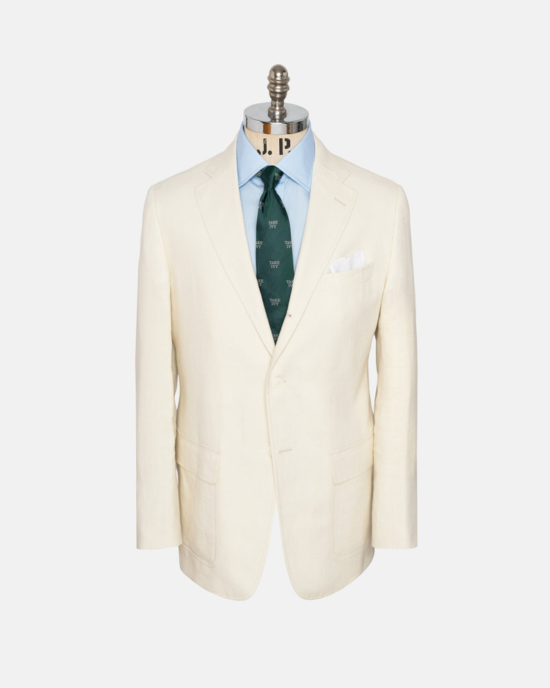 MADE-IN-USA IVORY LINEN SPORT COAT 1