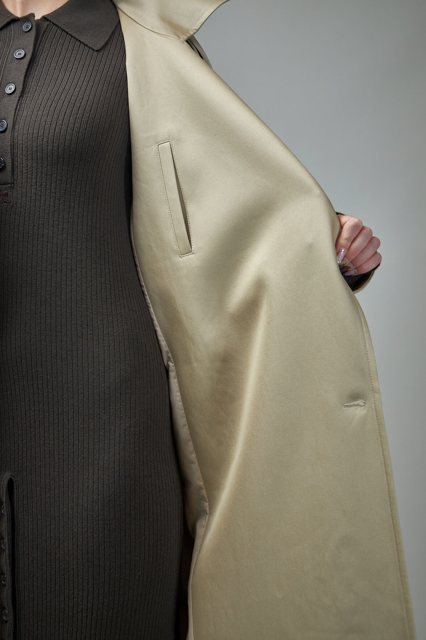 Oblique Trench Coat - 5