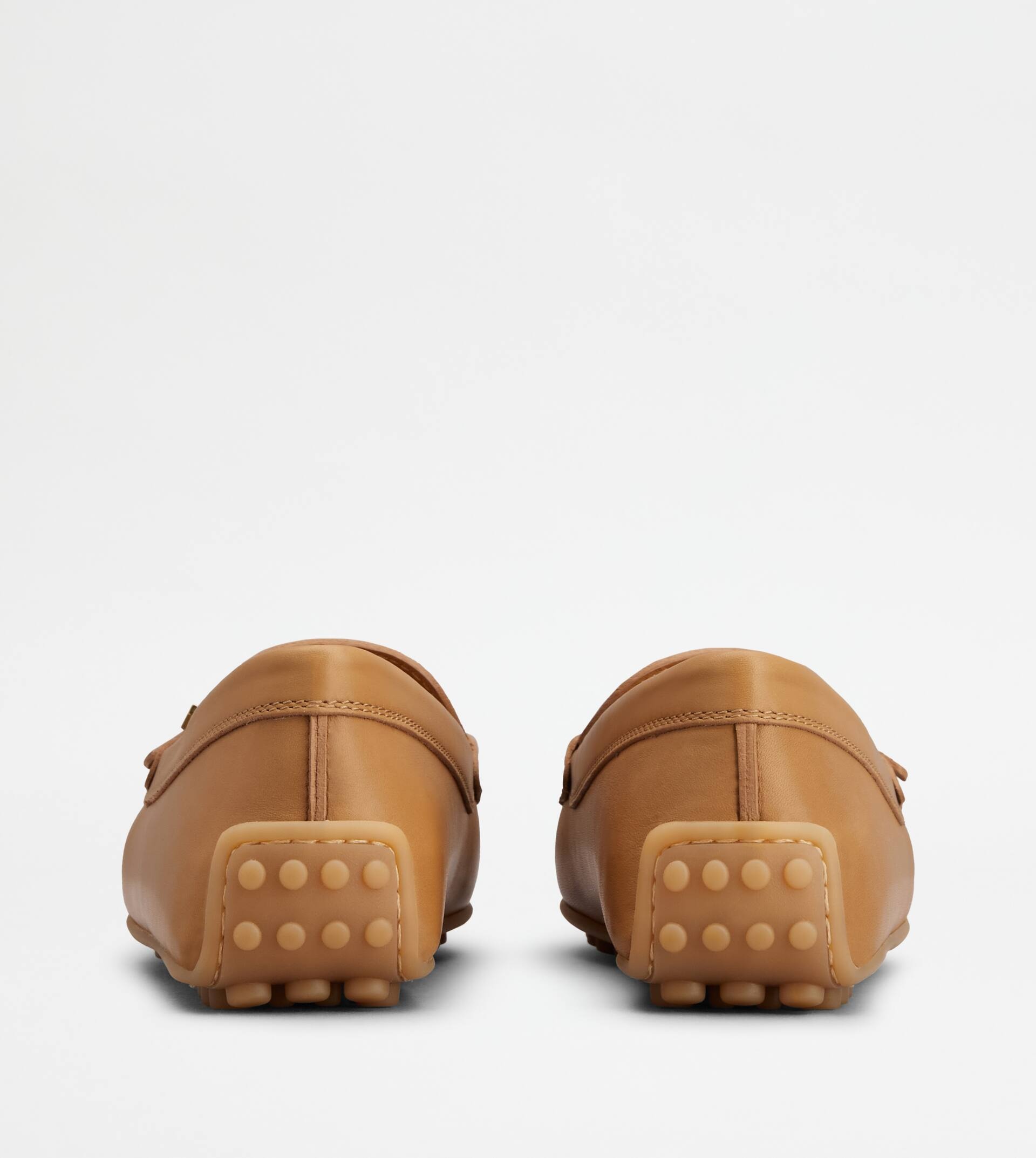 CITY GOMMINO DRIVING SHOES IN LEATHER - BEIGE - 3