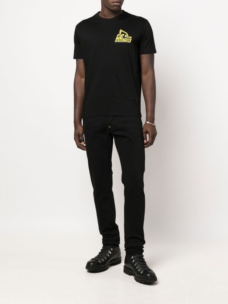 logo-print T-shirt - 2