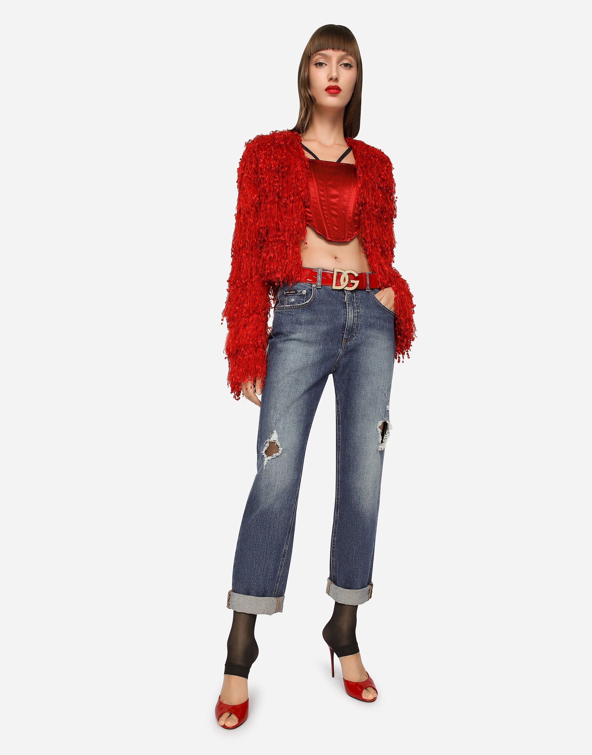 Boyfriend jeans with rips - 5