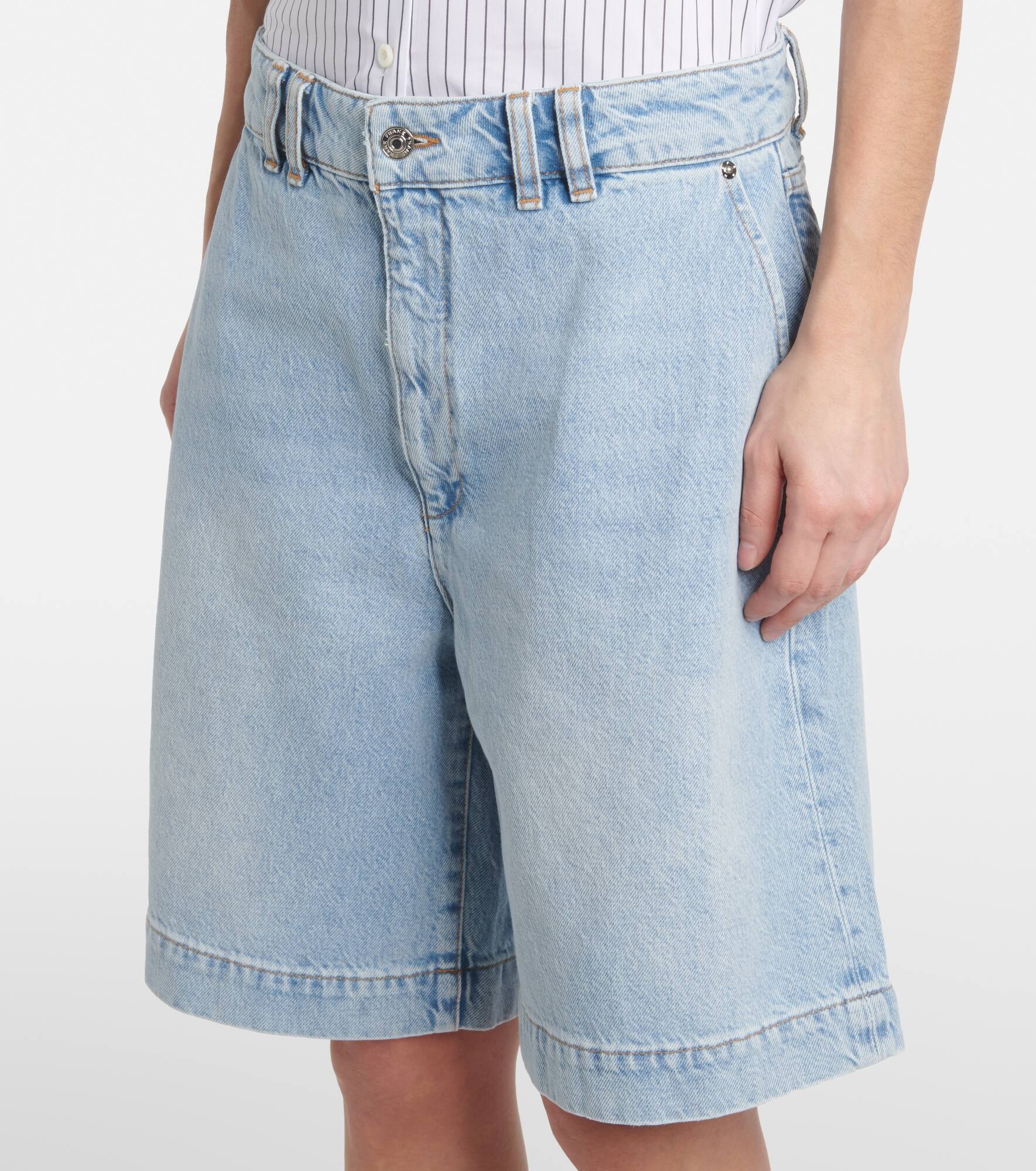 The Trouser Short denim Bermuda shorts - 6