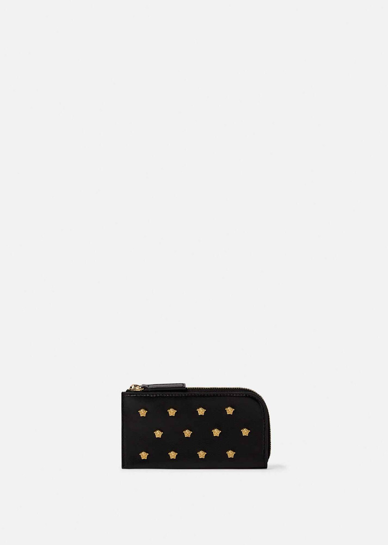 Medusa Stud Leather Card Holder 1