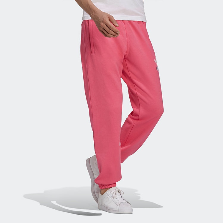 adidas originals Big Trfl Pants Lace-Up Leggings For Men Pink H09342 - 4