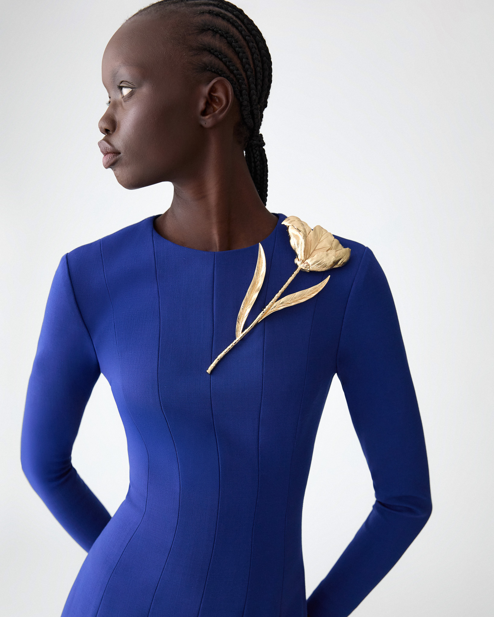 Midi Dress with Godets - 4