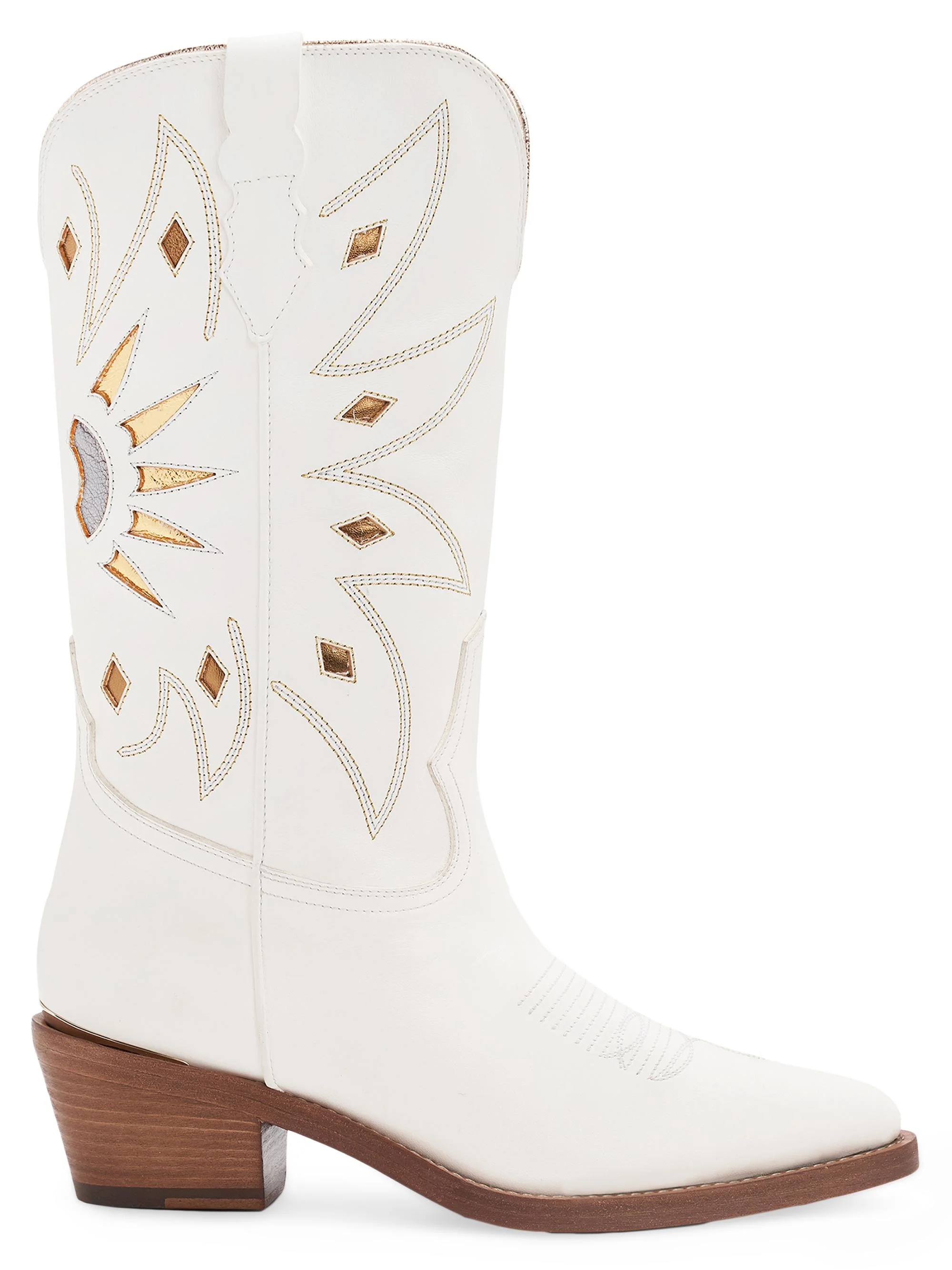Women's Abigail 55MM Leather Boots - Bianco - 1