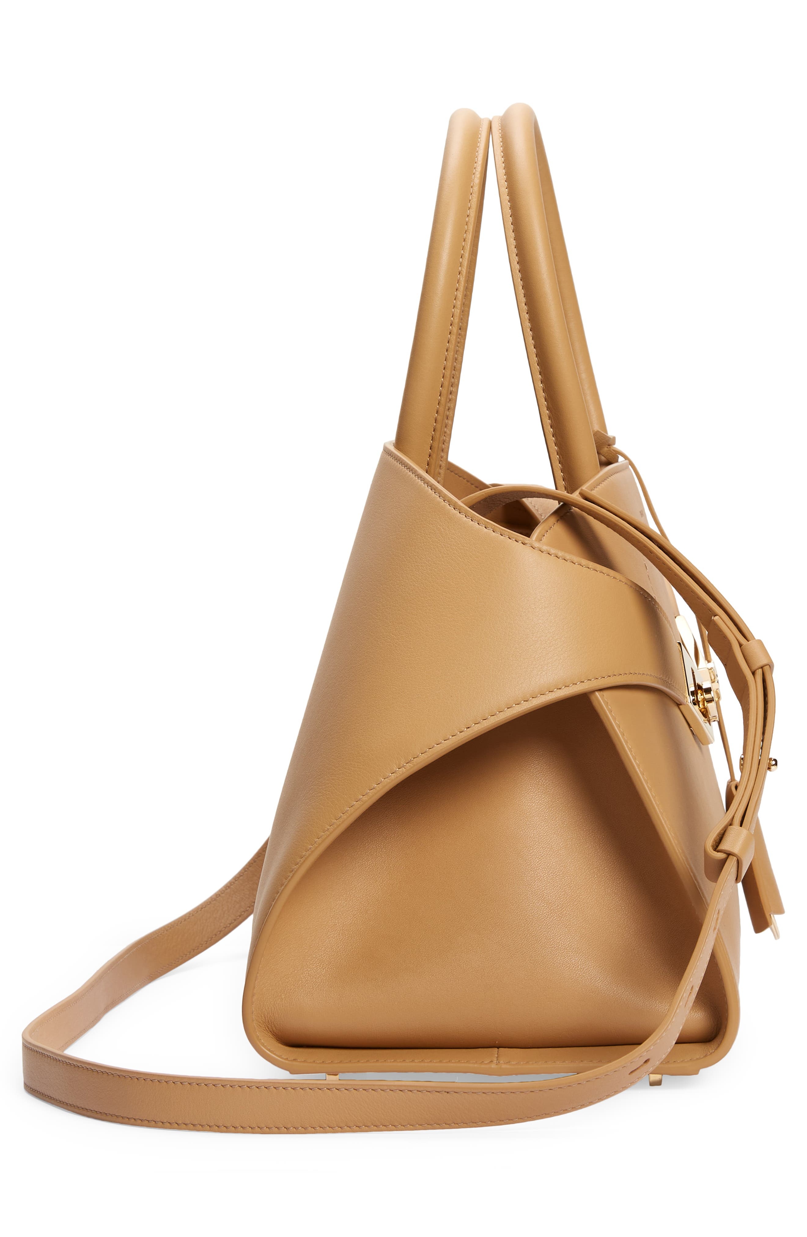 Hug Small Leather Top-Handle Bag - 6