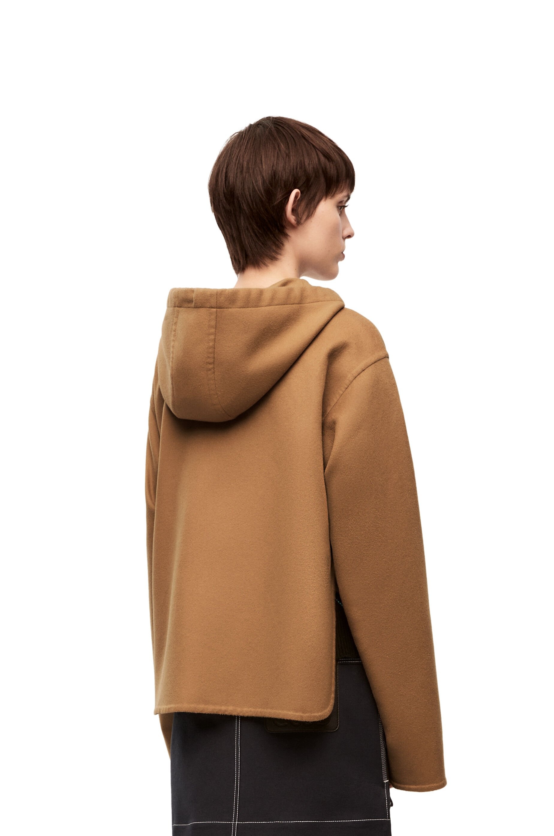 Hooded jacket in wool and cashmere - 4