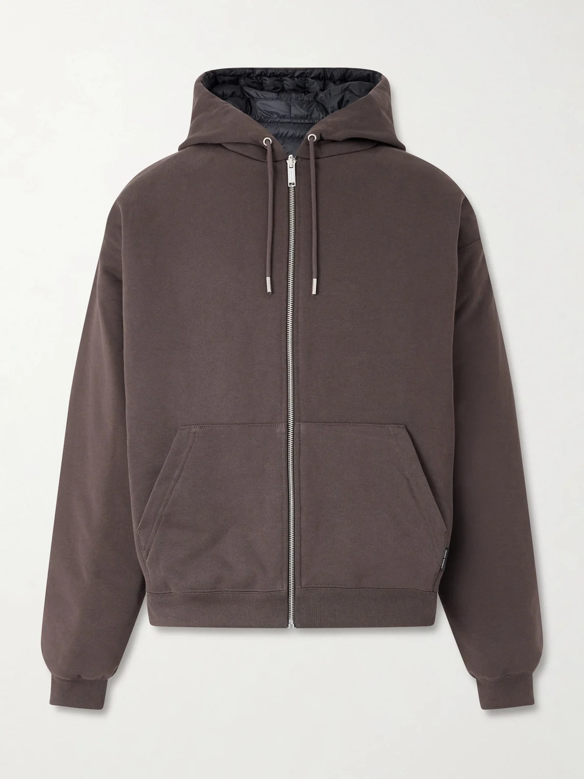 Fuse Reversible Cotton-Jersey and Quilted Shell Down Hoodie - 1