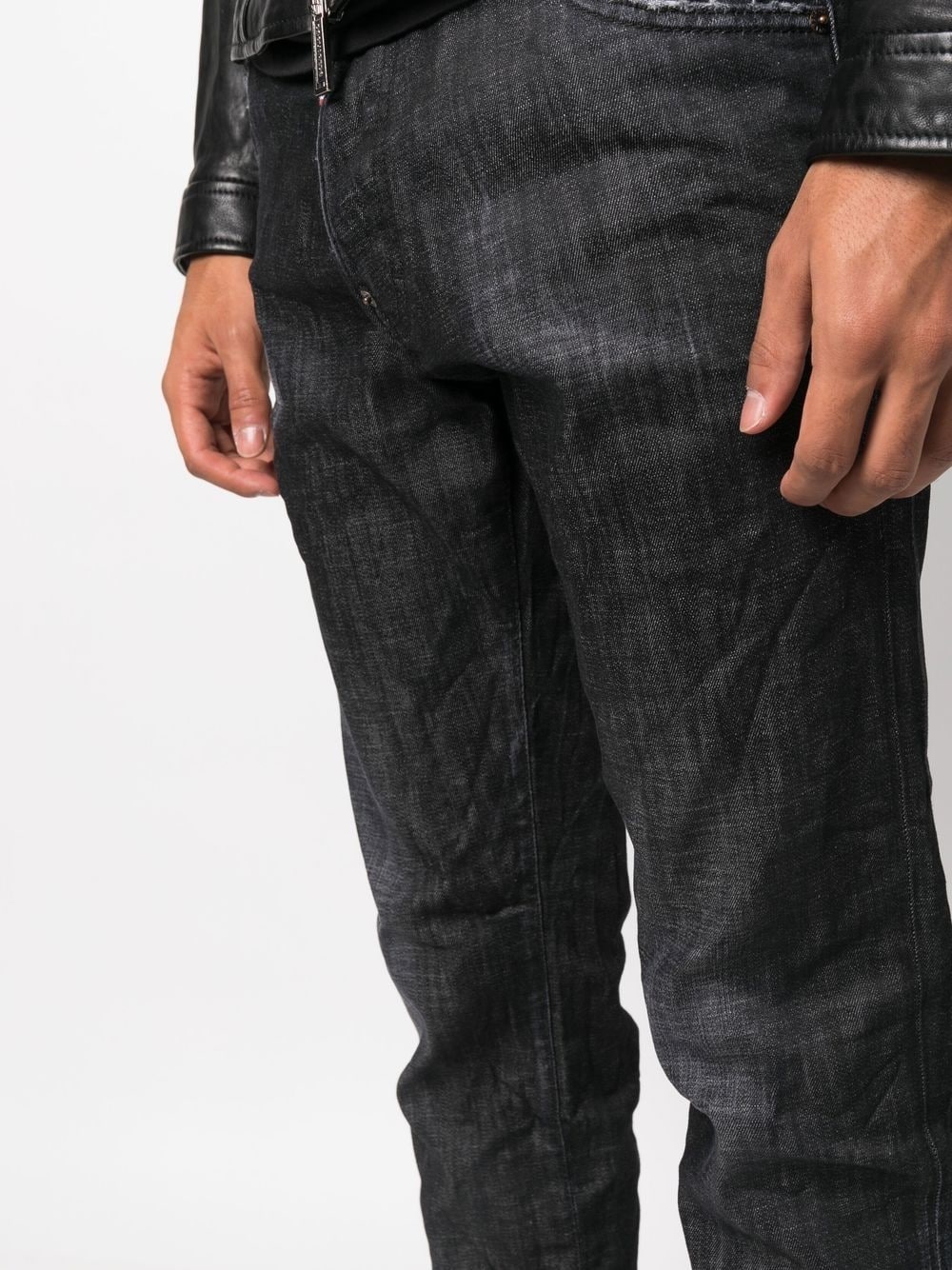 tapered slim-cut jeans - 5