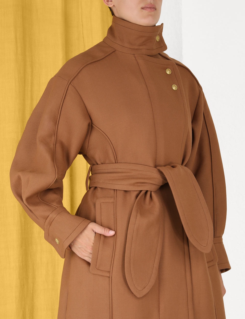 HIGH TIDE FUNNEL NECK COAT - 5