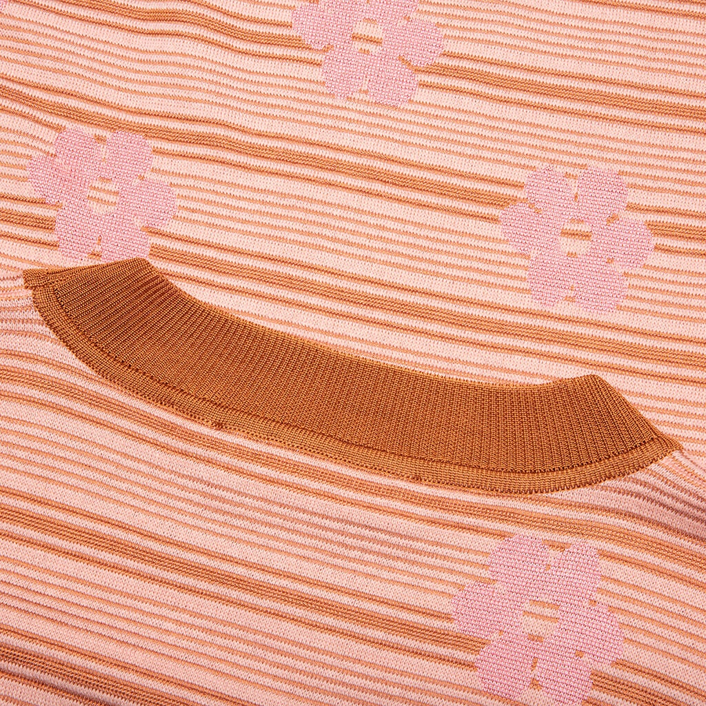 STRIPED FLORAL T-SHIRT - PINK GUMMY - 3