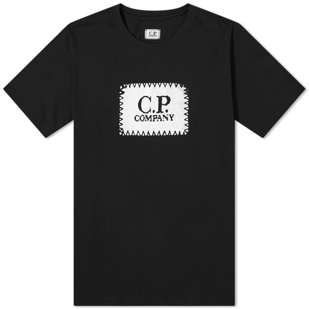 C.P. Company Stitch Block Logo Tee - 1