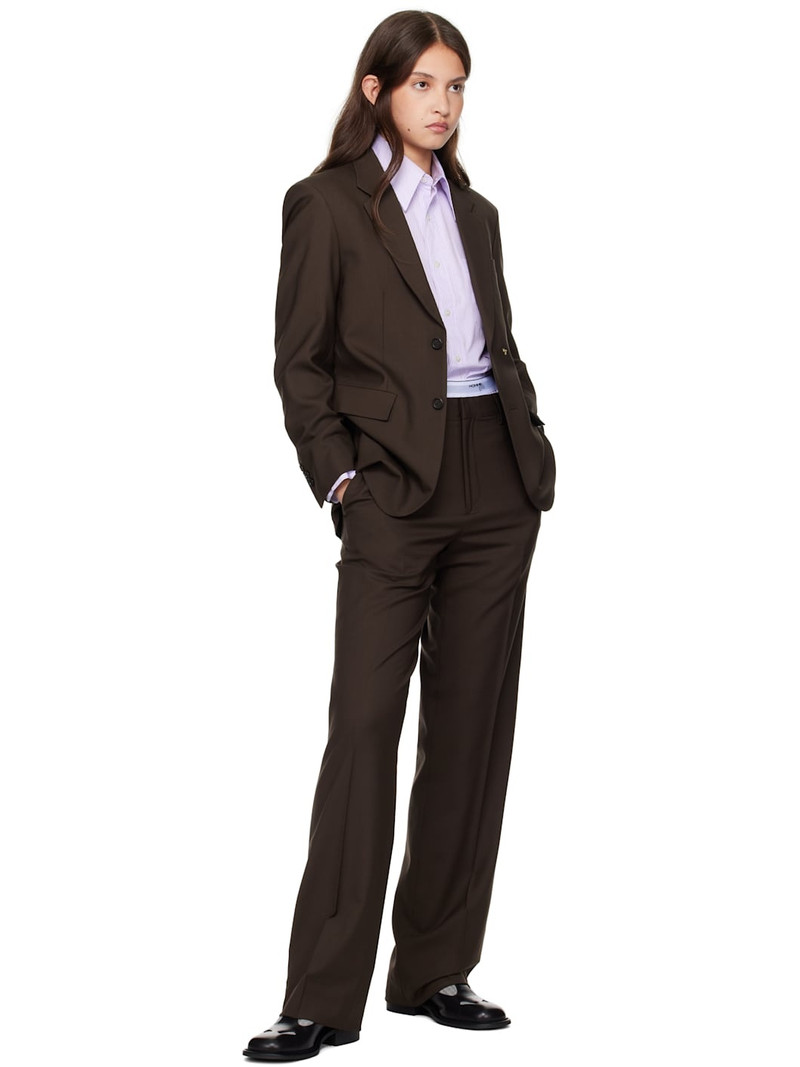 HommeGirls® Brown Single Breasted Blazer outlook