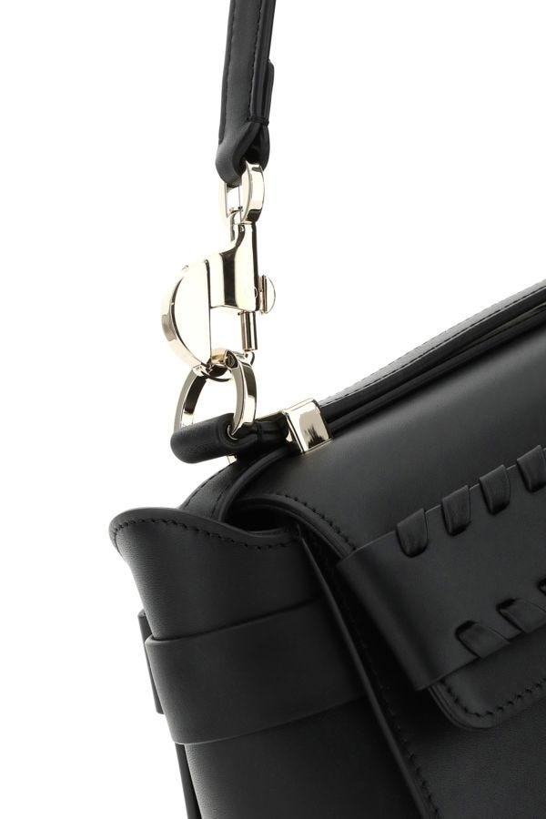 ハンドバッグ Chloe Black Leather Small Nacha Handbag Chloé Black leather small Nacha handbag | gebnegozionline
