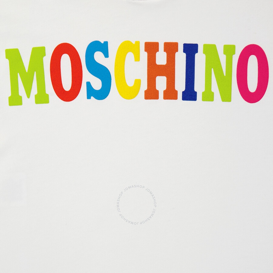 Moschino Ladies Fantasy Print White Logo Cotton Cotton Sweatshirt - 7