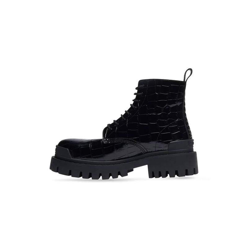 BALENCIAGA Men's Strike 20mm Boot in Black outlook