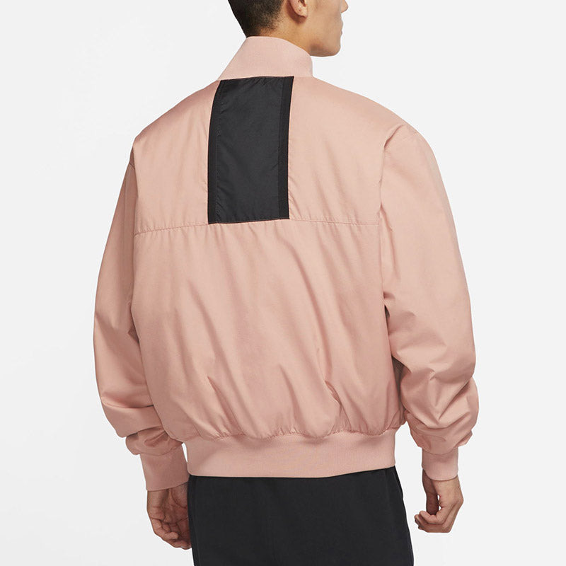 Men's Air Jordan Logo Baseball Collar Contrasting Colors Autumn Rose Retro Gray Jacket DJ0878-609 - 3