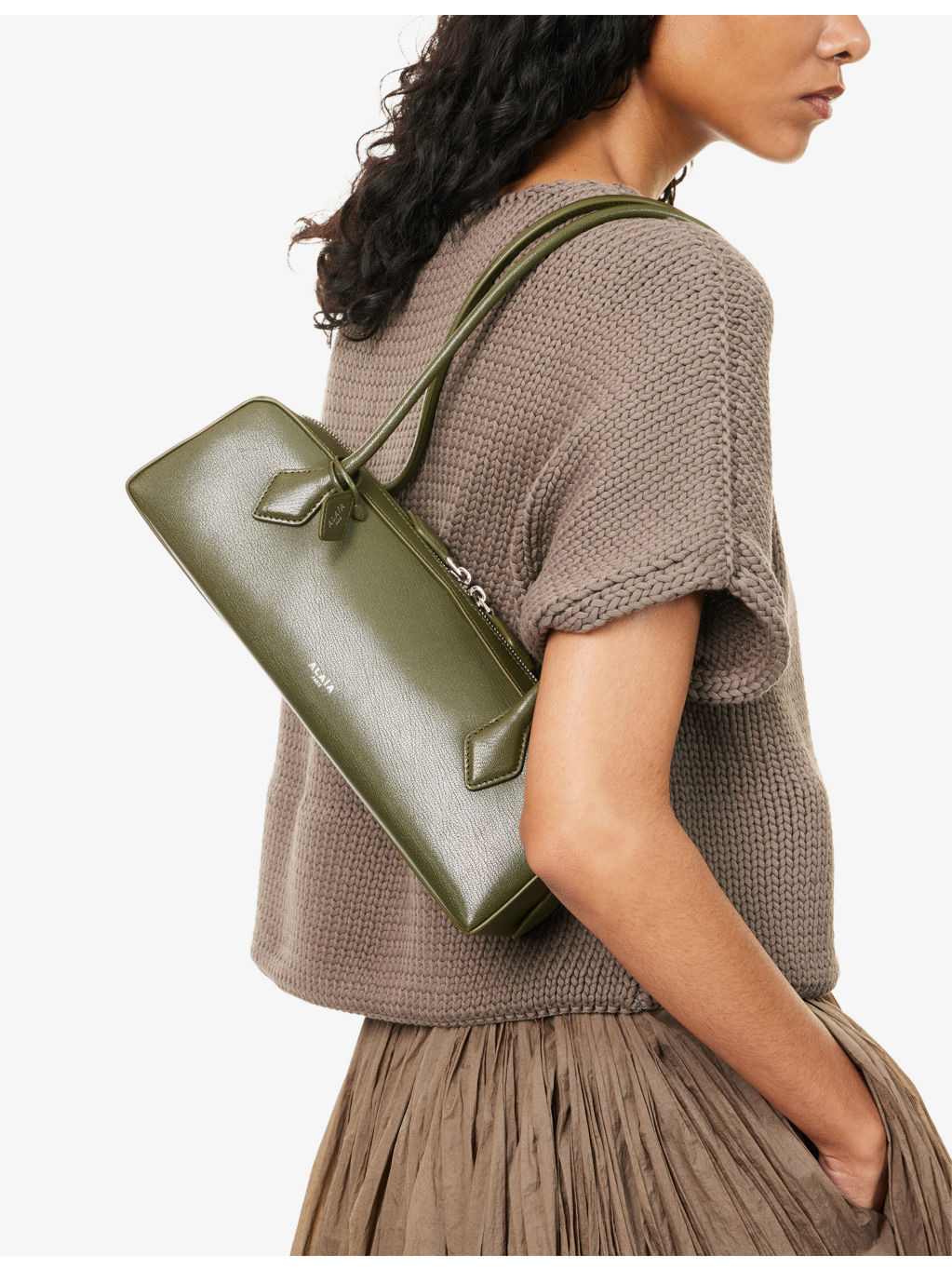 Le Teckel Medium Leather Shoulder Bag - 2