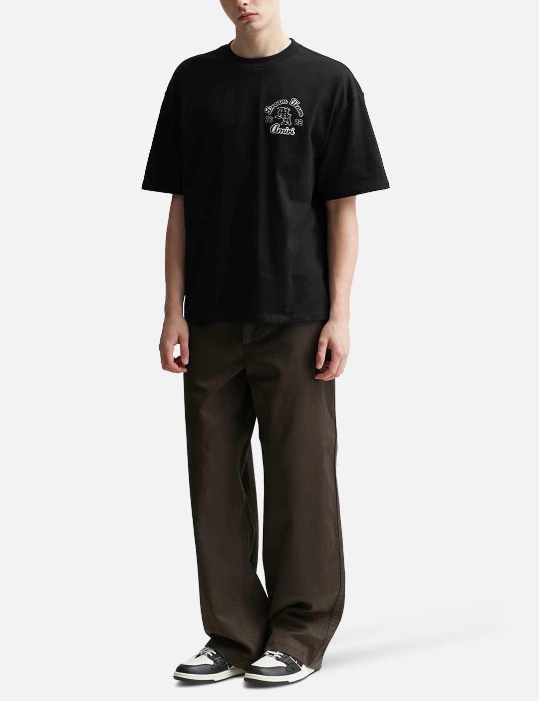 AMIRI ロゴ DREAM TEAM オーバーサイズ 半袖 Tシャツ ブラック Amiri - AMIRI CINEMAS VINTAGE T-SHIRT | HBX - ハイプビースト