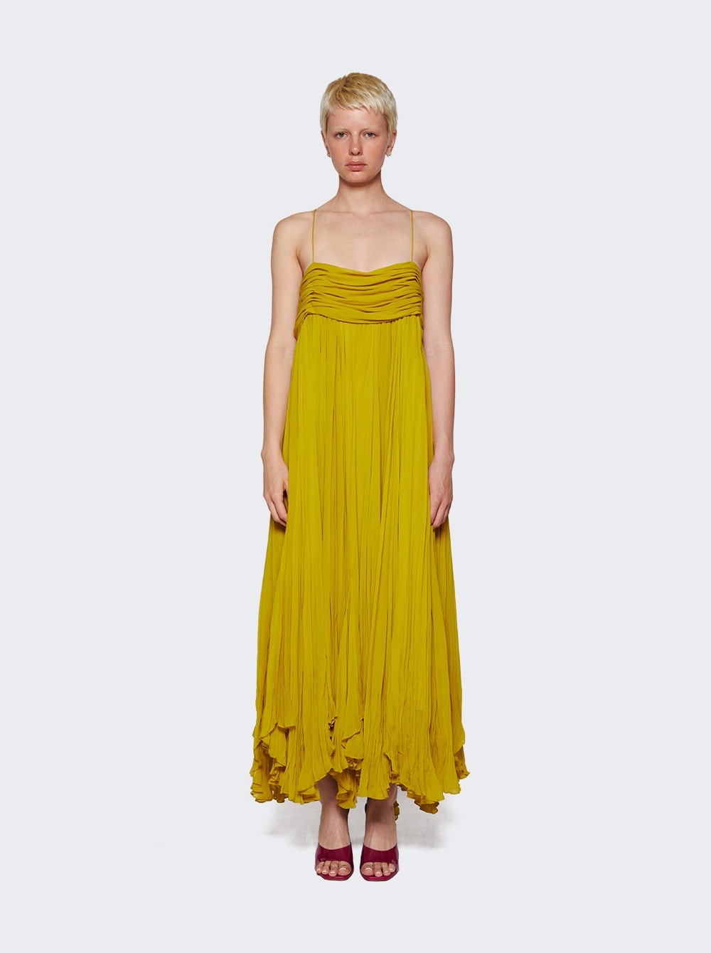 Lally Dress Chartreuse - 3