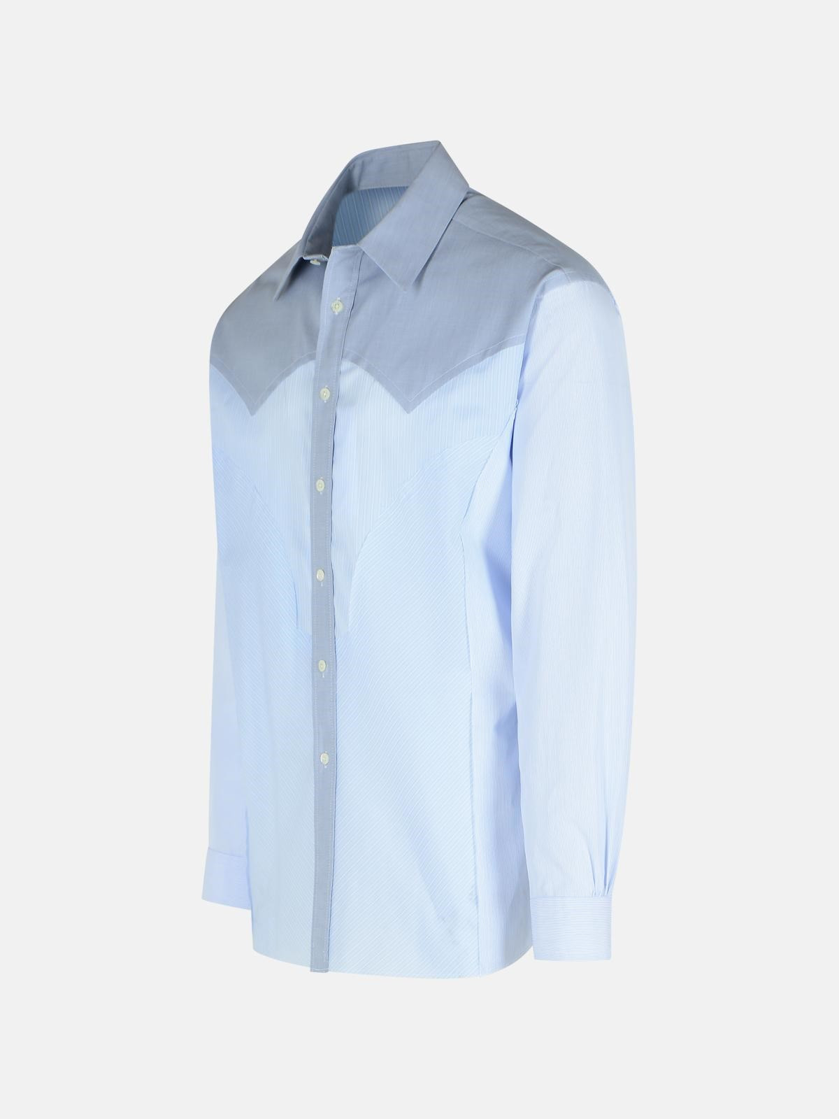 LIGHT BLUE COTTON SHIRT - 2