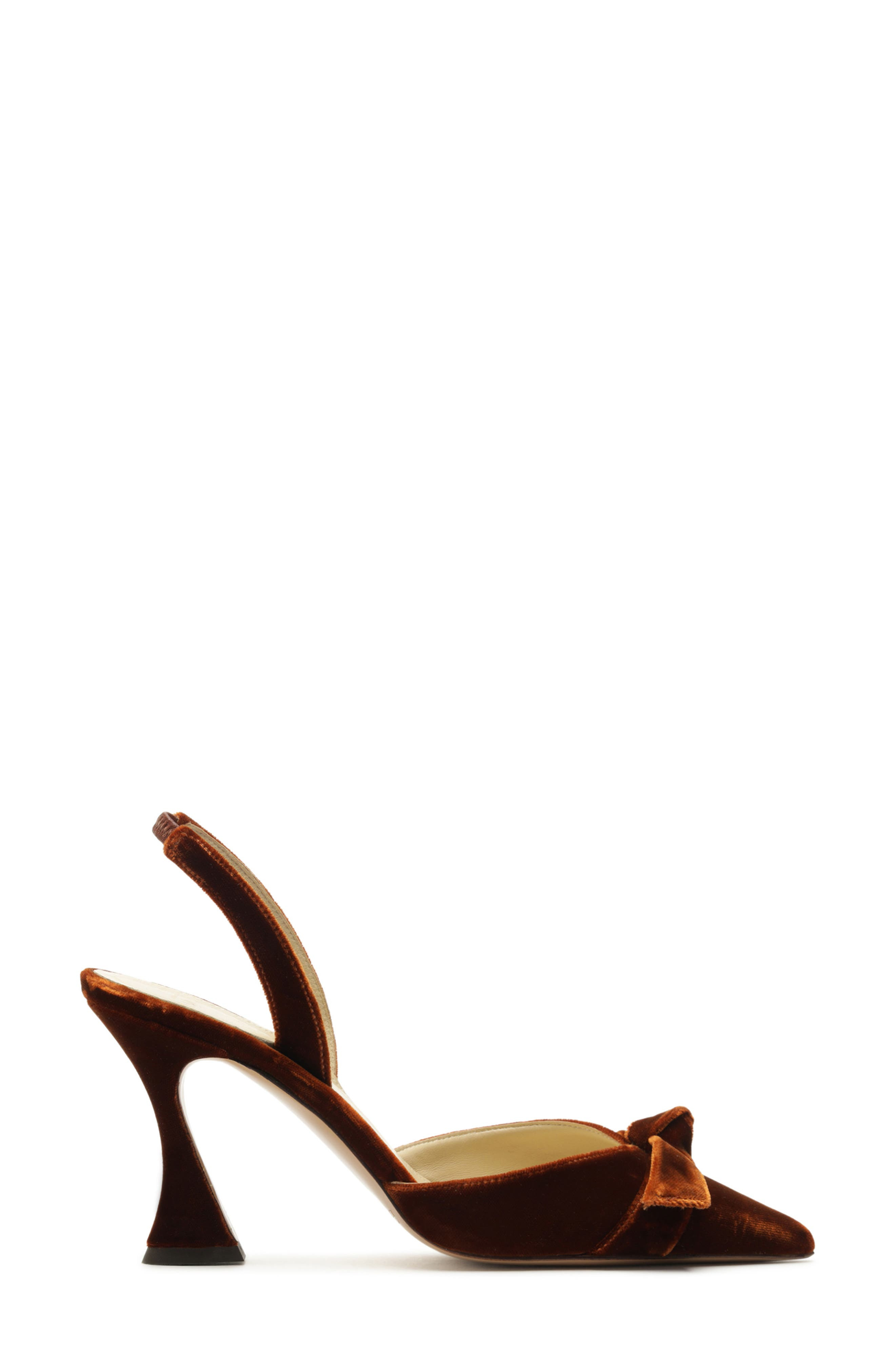 Alexandre Birman Clarita Bow Pointed Toe Slingback Sandal in Leather at Nordstrom - 3