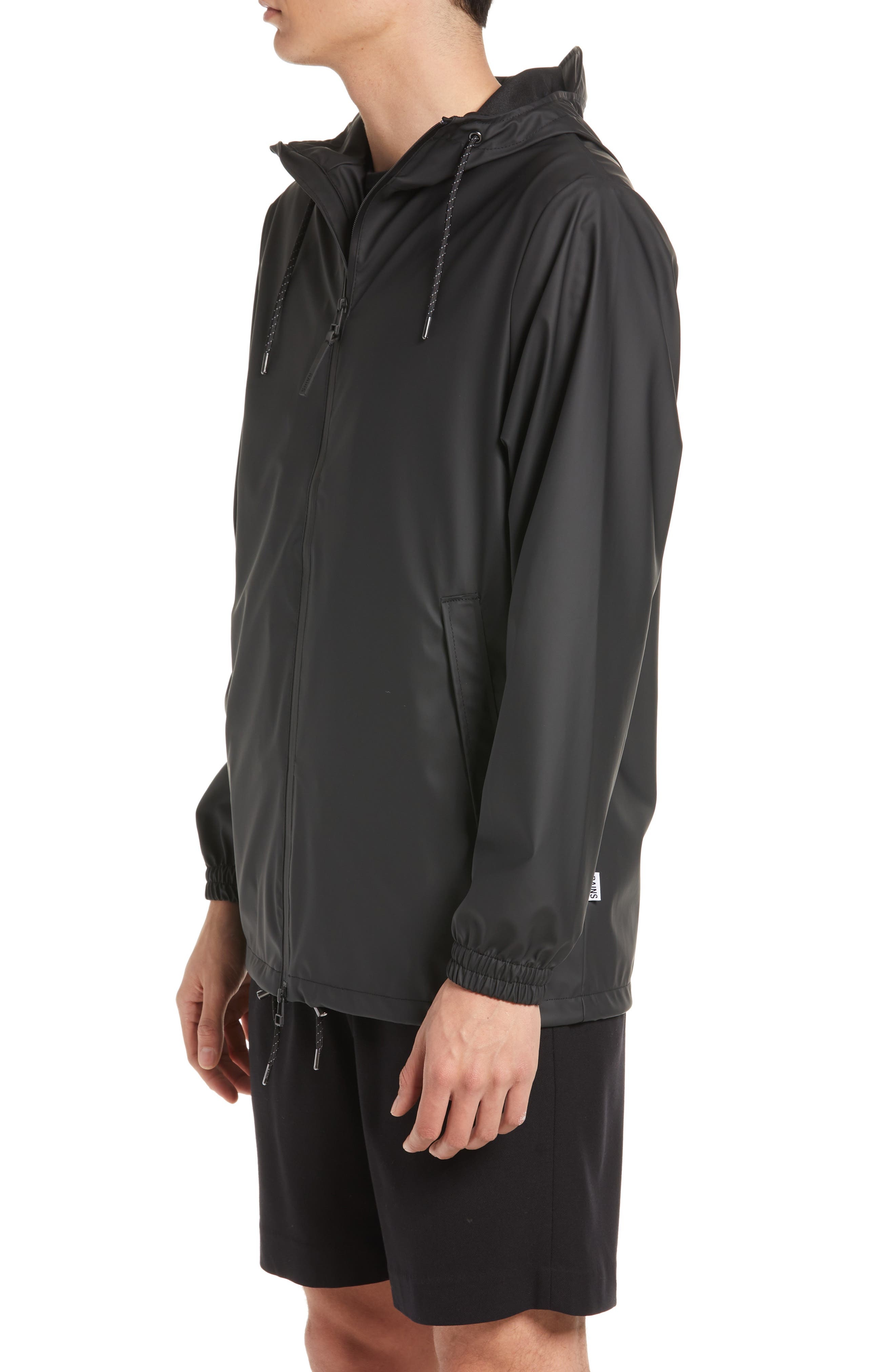 Rains Storm Breaker Waterproof Rain Jacket in Black at Nordstrom - 3