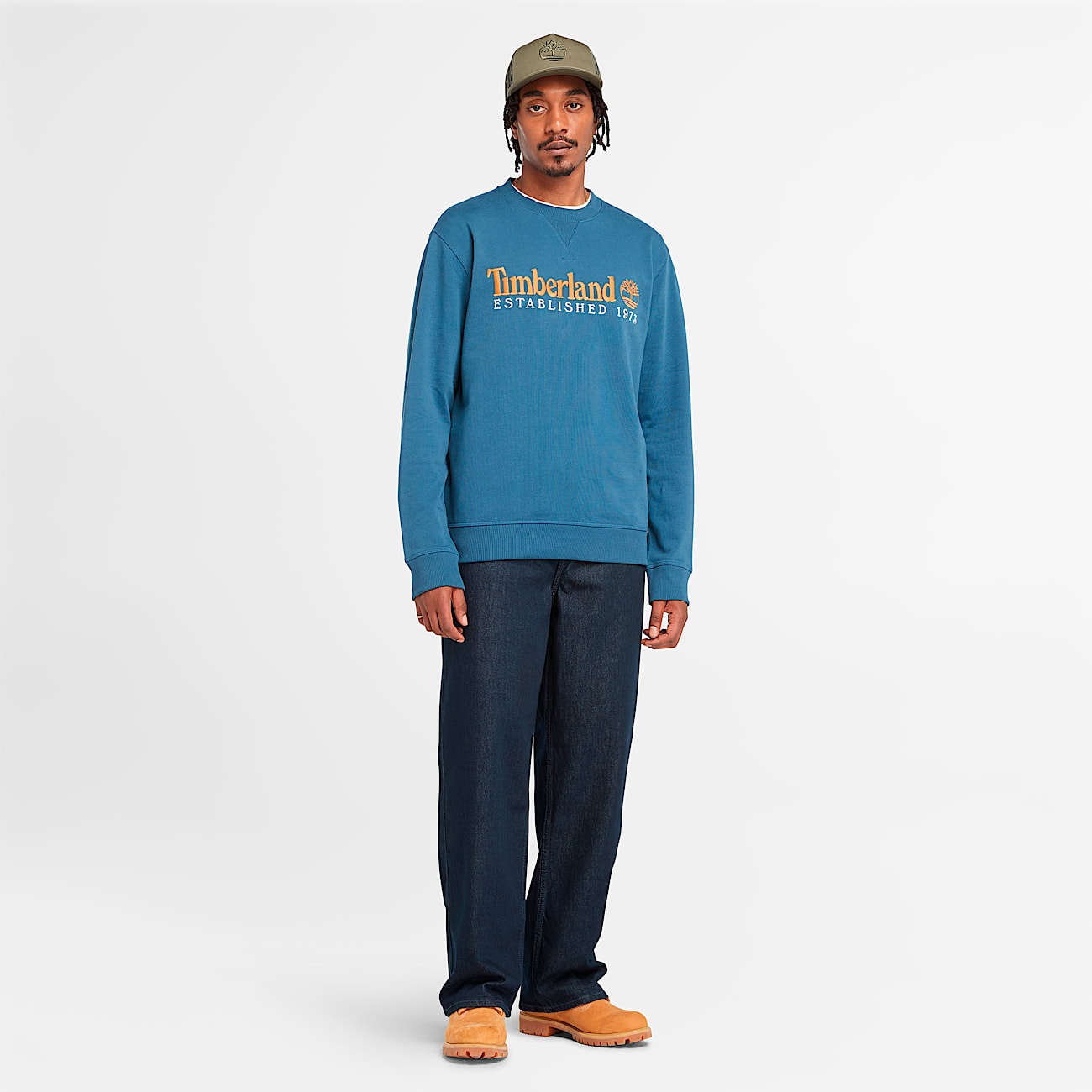 Men's Established 1973 Embroidered Logo Crew Neck Sweatshirt - 3