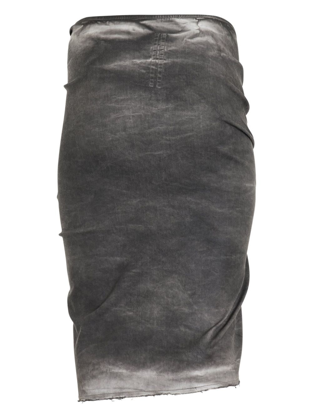 EDFU front-slit denim skirt - 2