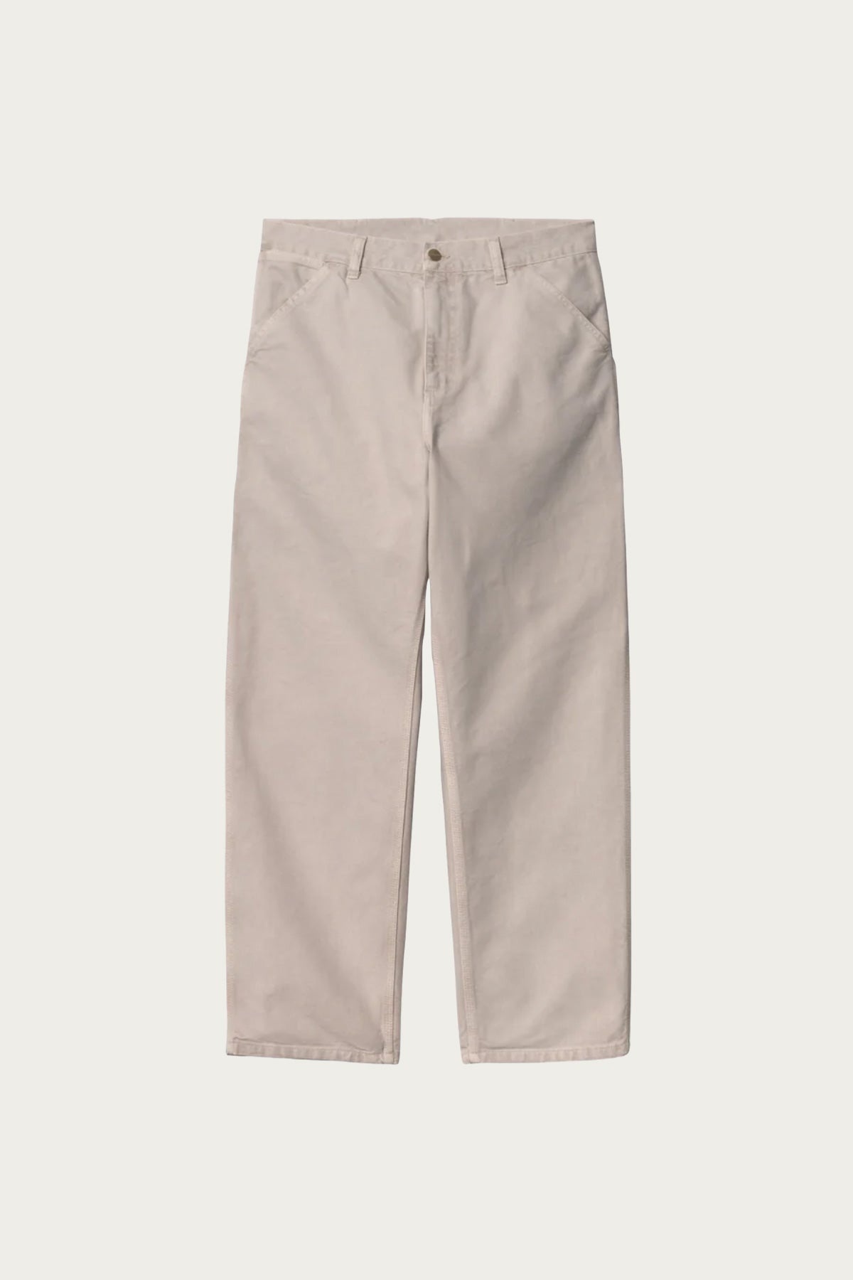 Single Knee Pant - Dusky Beige Stone Canvas - 1