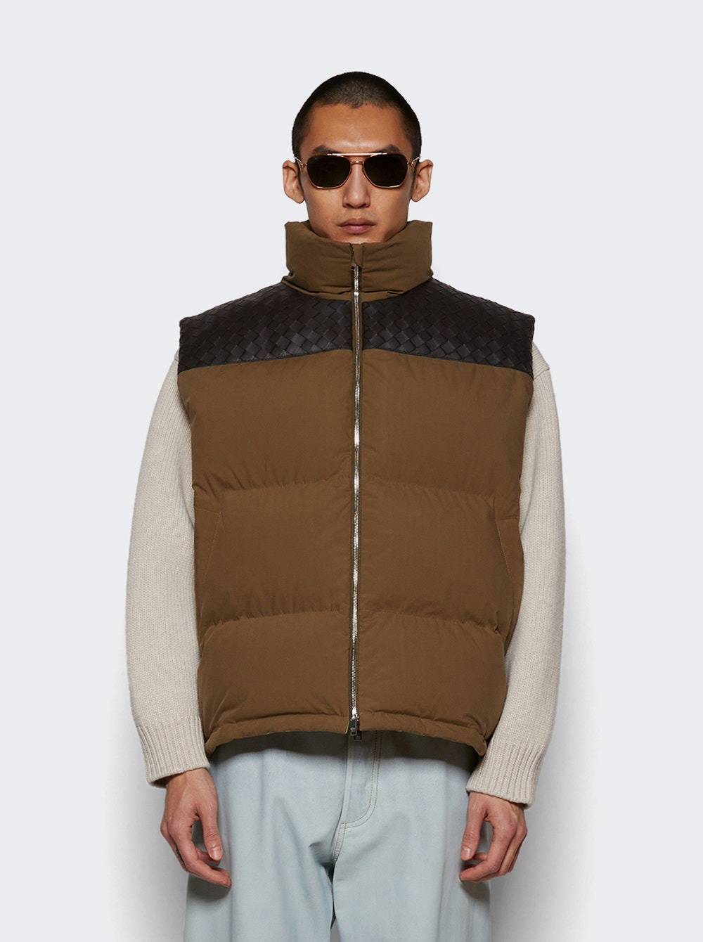 Frosted Poplin Puffer Gilet Liana - 2
