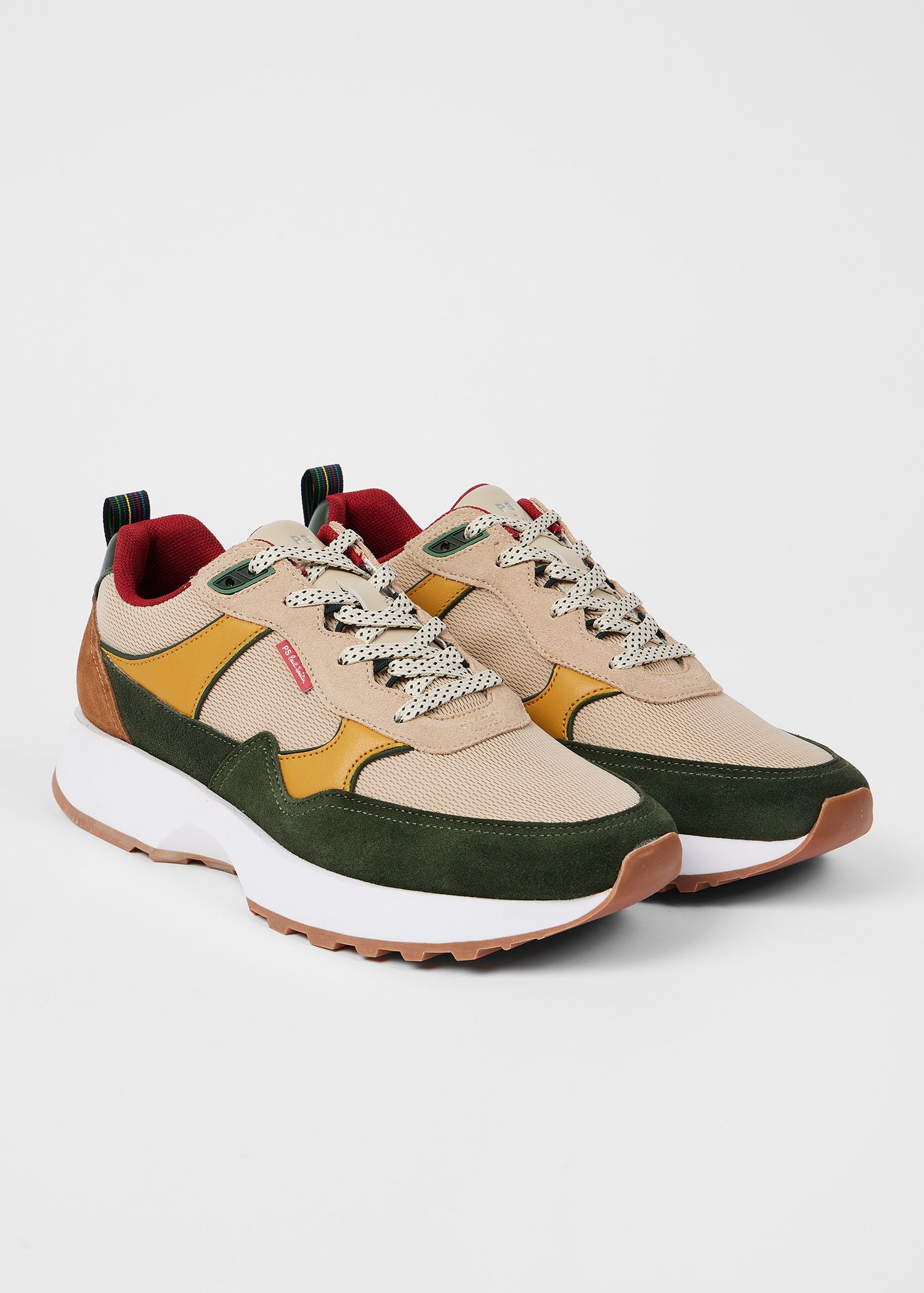Khaki 'Belair' Trainers - 2