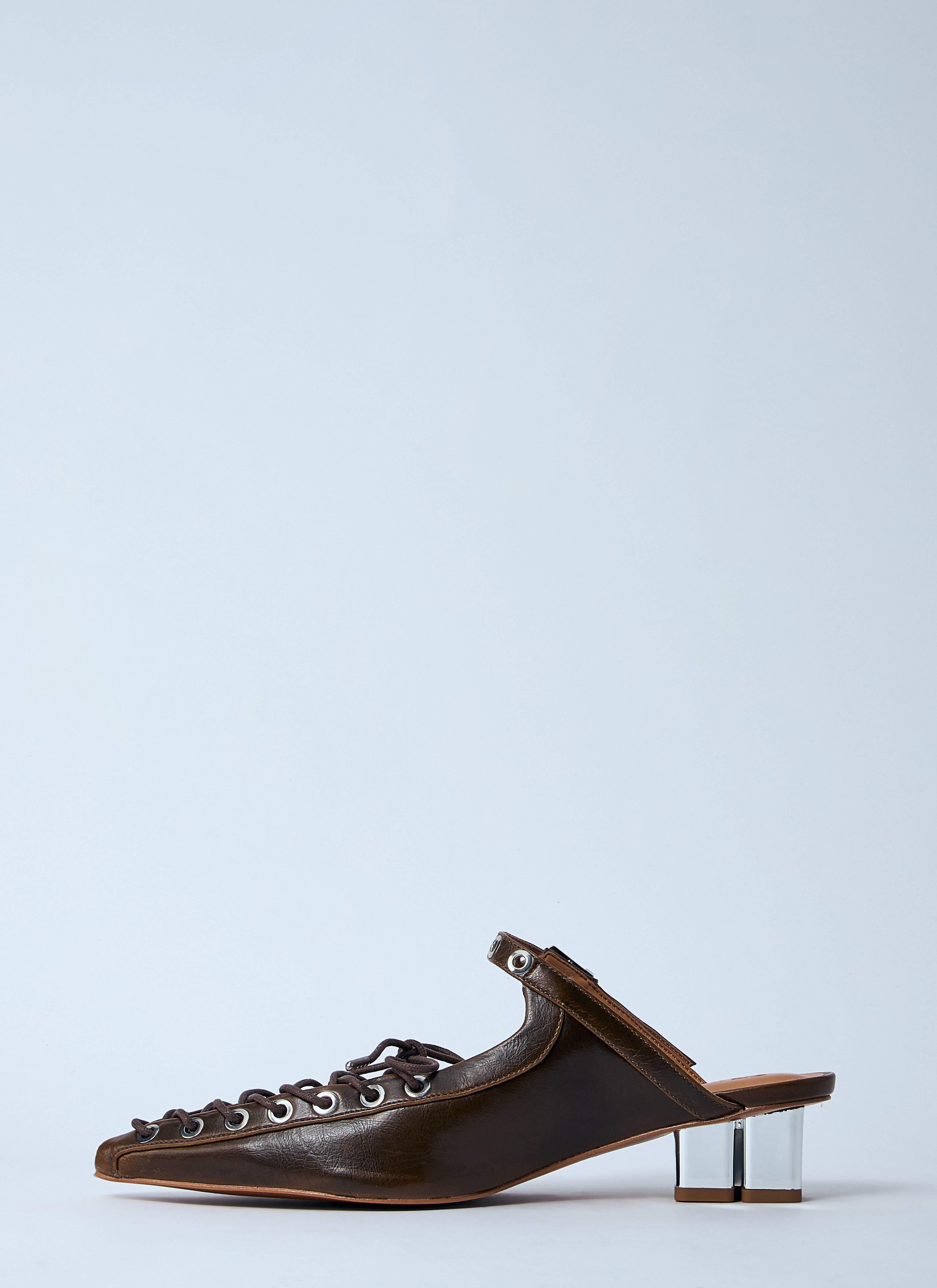 Eyelet Mules - 4