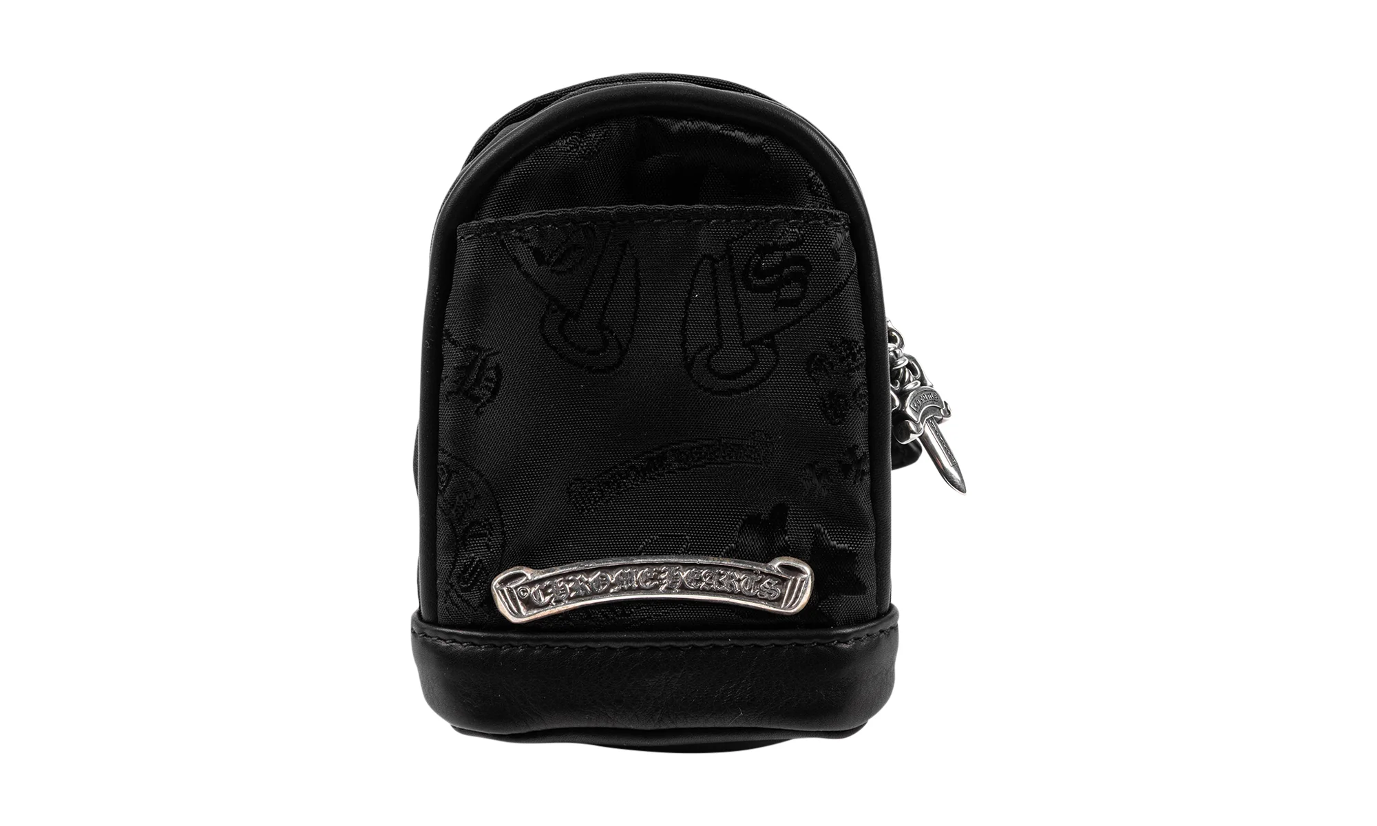 Nylon stencil Wrist bag black "Black" CHRM0456 - 1